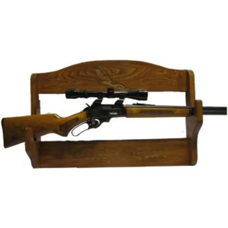 personalized wooden gun rack with custom engraving