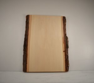 Bark edge rectangle slab.