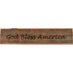 Reclaimed barnwood block sign.