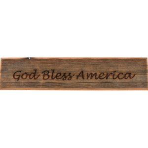 Reclaimed barnwood block sign.