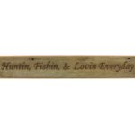 Barnwood door topper sign.