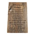 Reclaimed barnwood sign.