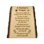 Engraved live edge sign.