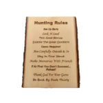 Engraved live edge sign.