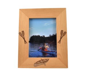Personalized wooden picture frame.
