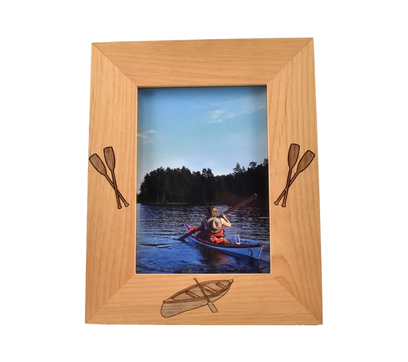 canoe personalized picture frame