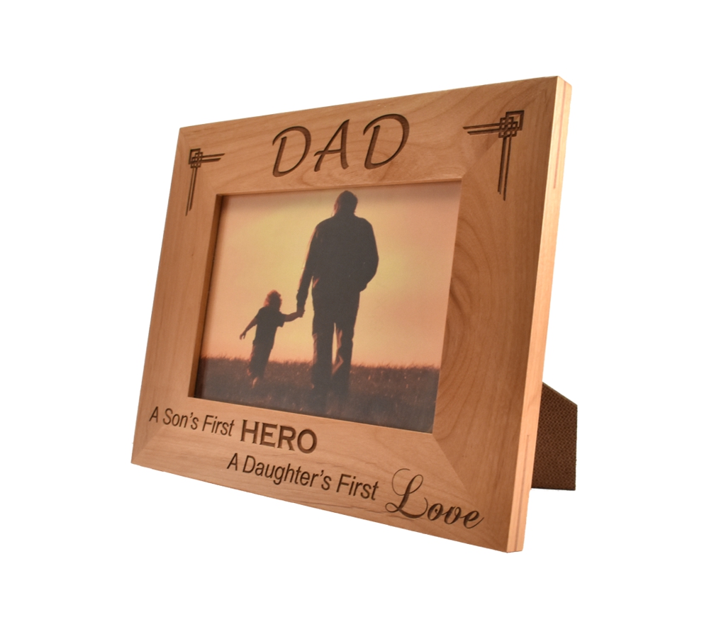 Personalized wooden picture frame.