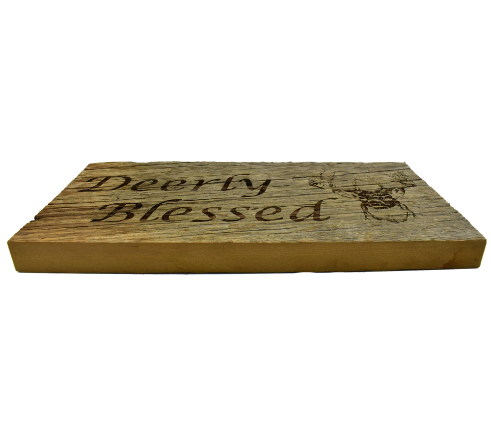 Reclaimed barnwood sign.