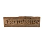 Reclaimed barnwood sign.