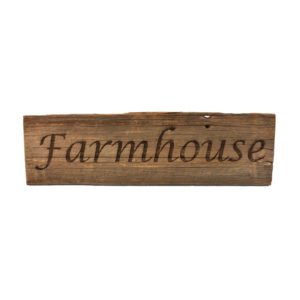 Reclaimed barnwood sign.