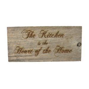 Reclaimed barnwood block sign.