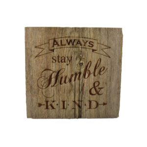 Reclaimed barnwood sign.