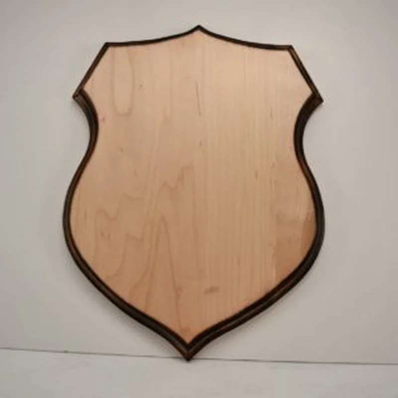 Shield Antler Plaque- Custom hardwood antler mounting plaque