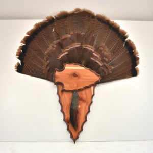 Arrowhead style, two piece turkey plaque.