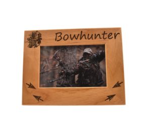 Personalized wooden picture frame.