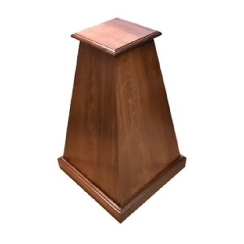 Hardwood pyramid taxidermy base in walnut