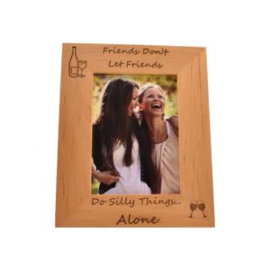 Personalized wooden picture frame.