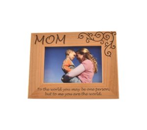 Personalized picture frame.