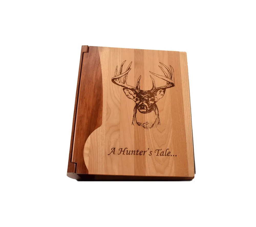 Custom photo album for hunters with wildlife scene
