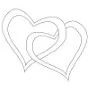 Hearts & Flowers - Joined Hearts