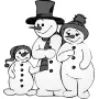 Holidays & Inspirational - Snowman Family