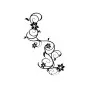 Stall Plate Design - Flower Vine