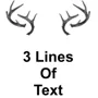 Taxidermy Plaque Engraving - Text and Antlers