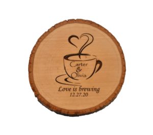 Custom engraved coaster.