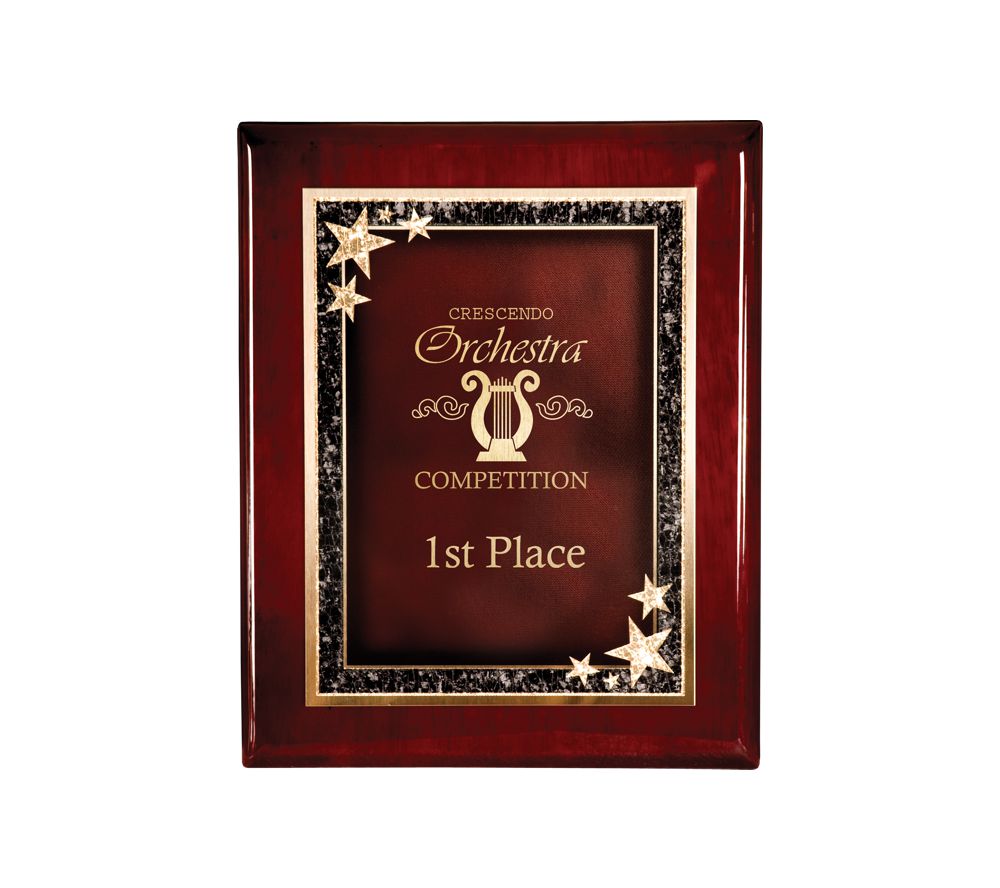 Custom Two Piece Premium Hardwood Award- Custom Engraved - Image 2