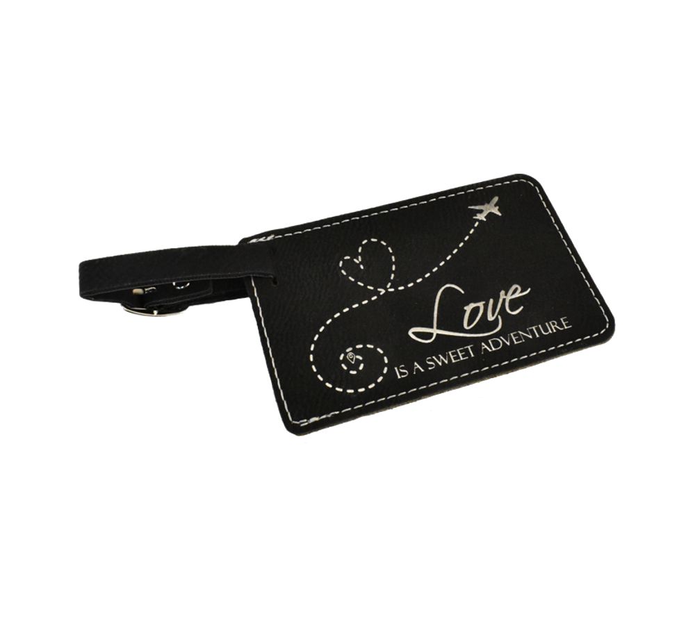 Engraved Luggage Tag Wedding Favor