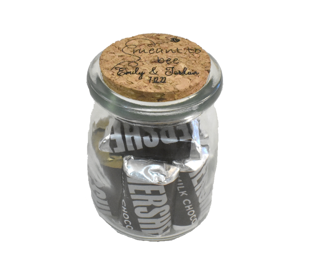Meant to Bee Engraved Wedding Favor Jar