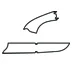 Curved Contour with Notched Edges