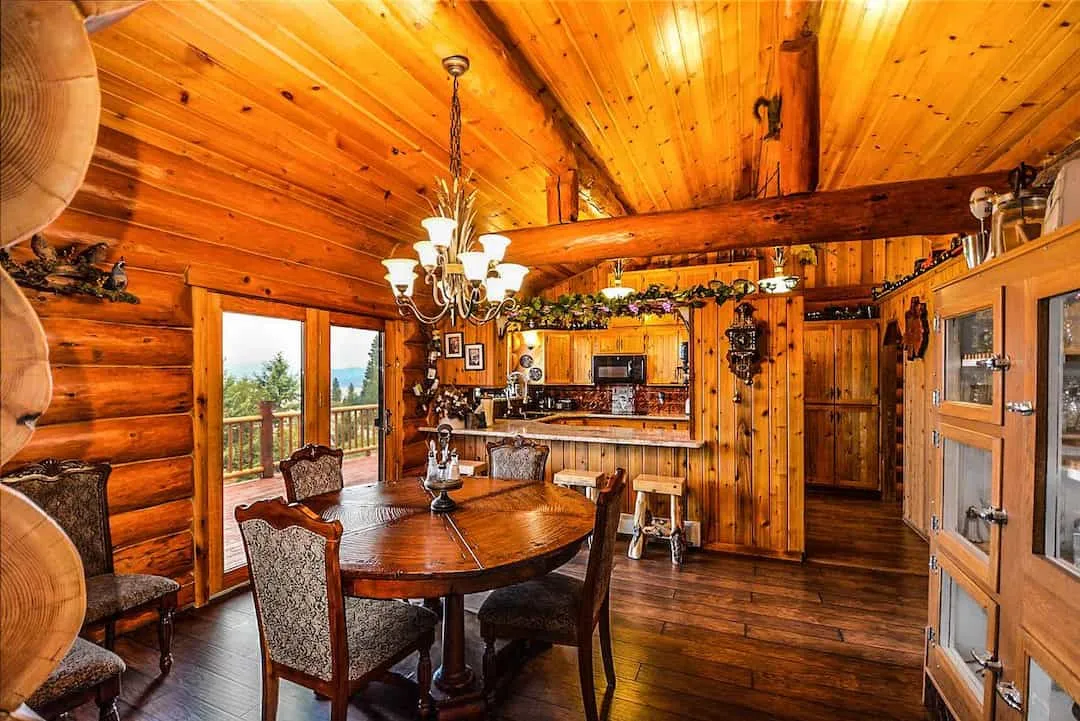 House with country-style interior design