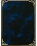 Decorative Border- Blue Marble