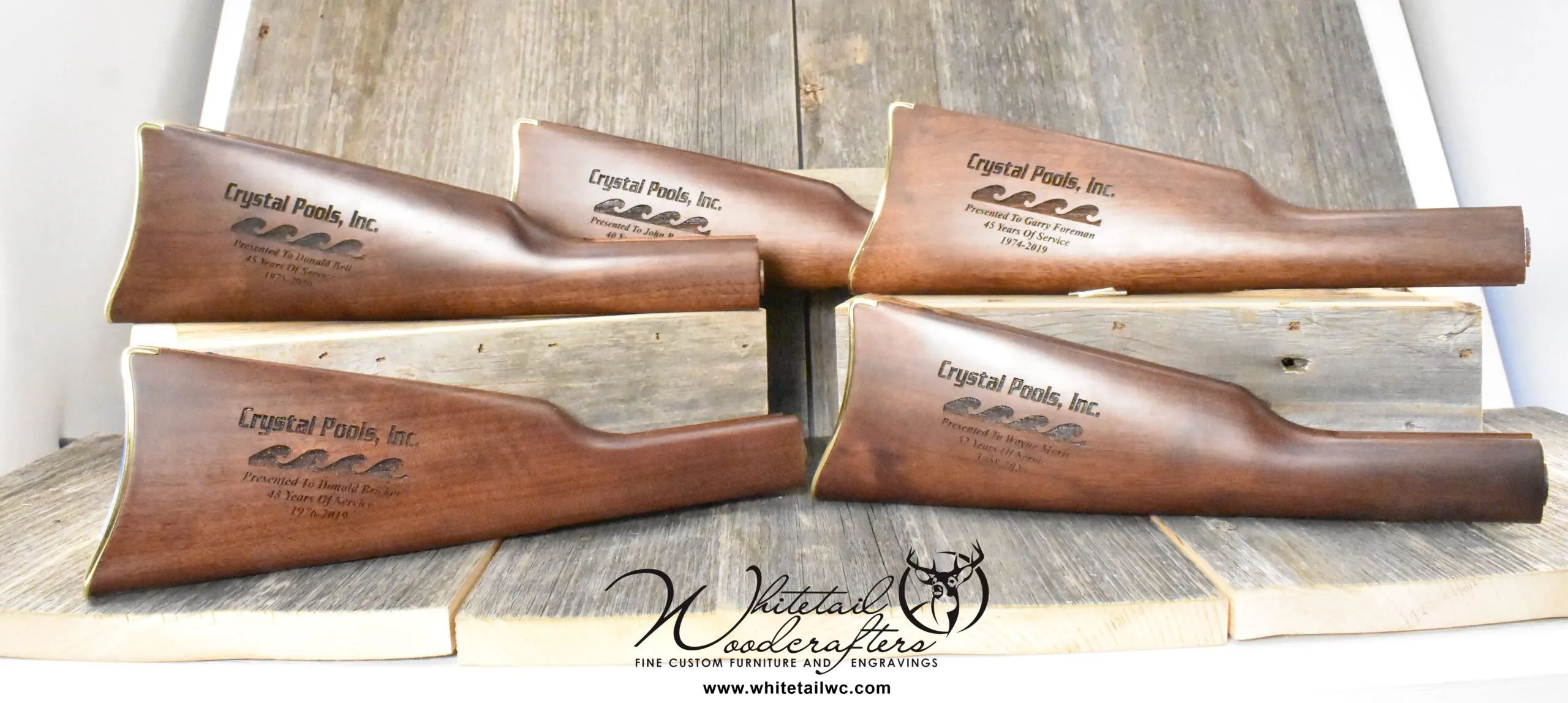 Custom gun engraving for top employee recognition