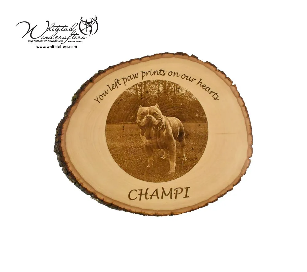 Live Edge Wood Sign With Custom Engraving