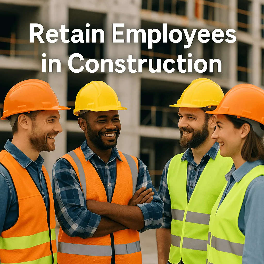 create images for retain employees in construction blog post