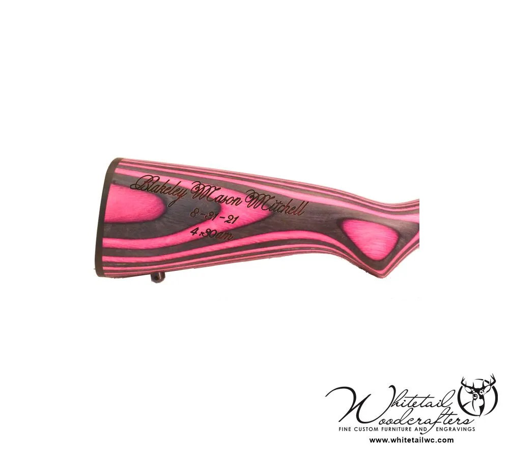 Custom Text Engraved First Gun Gun Stock