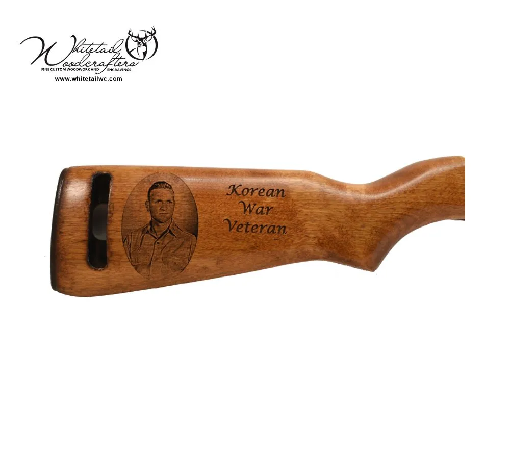 engraved firearm memorial gift with name and photo tribute