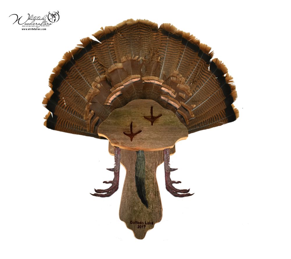 2 Piece Turkey Plaque with Feet