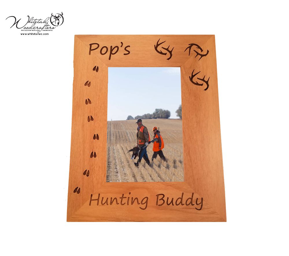 Hunting Buddy Personalized Wooden Picture Frame